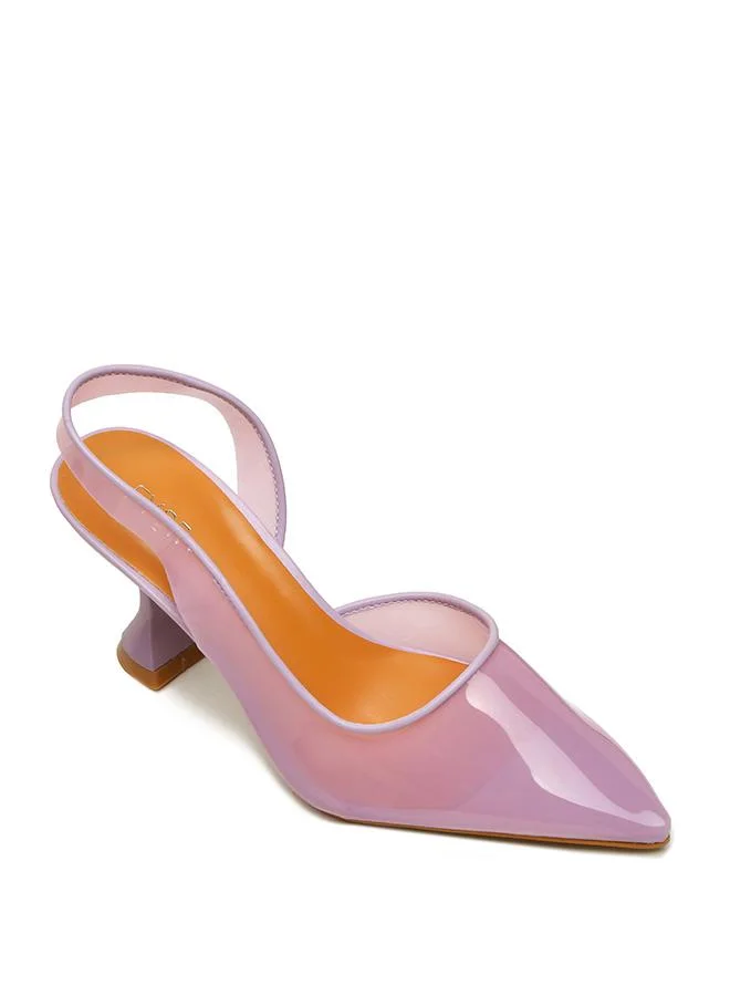 فايور Color Pop Pointed Toe Clear Mule, XJD 10